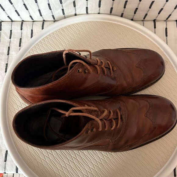 Wolverine 1000 Mile Wesley Wingtip Chukka Brown Boots Men Leather Steampunk 13D - Picture 10 of 10